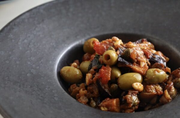 【イタリア郷土料理】Caponata：シチリア風揚げ茄子の甘酢煮【本格イタリア料理レシピ】